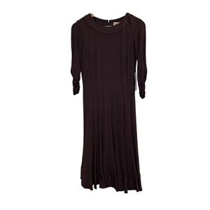Nue by Shani Chocolate Brown Long Sleeve Dress sz 6